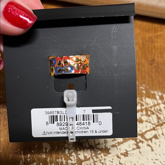 Coach Women's Colorful Enamel Ring - Picture 2 of 4